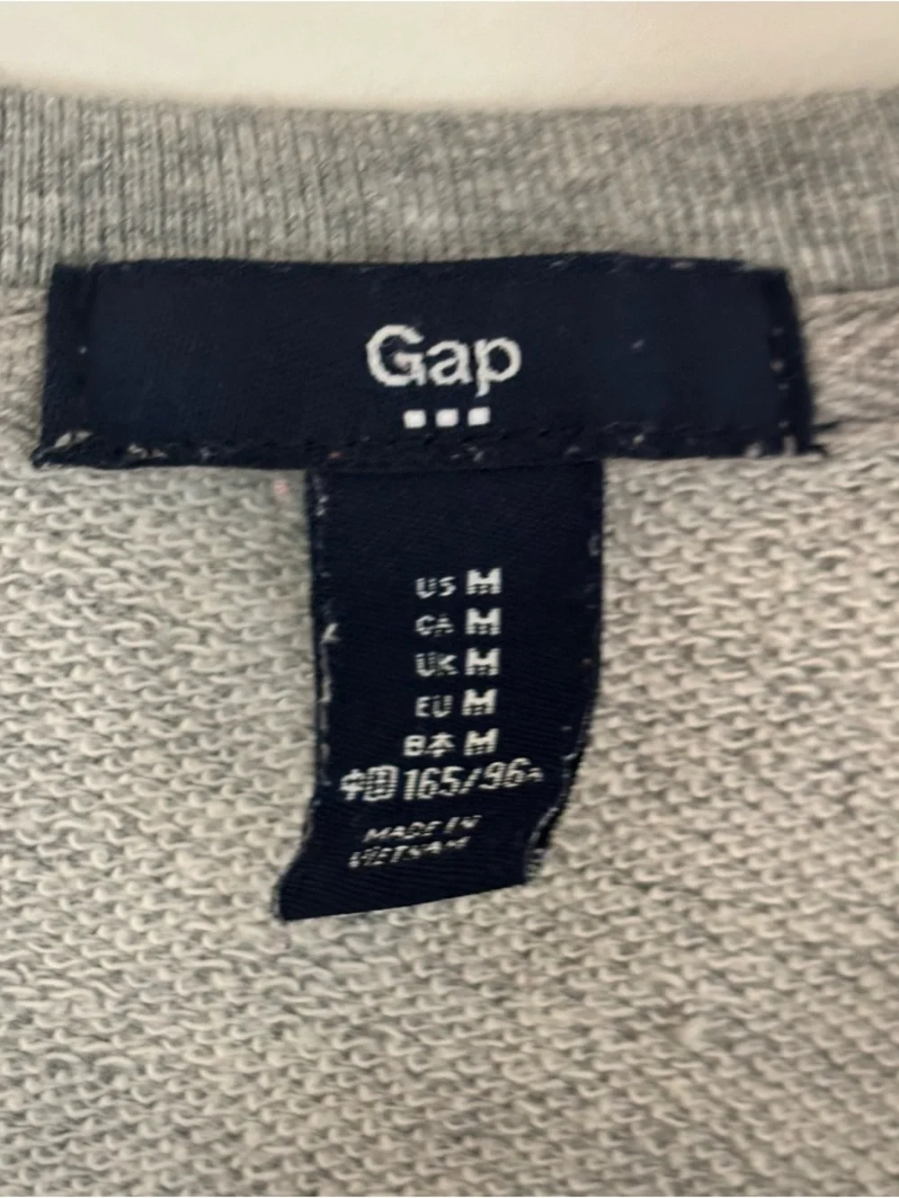 GAP Gray Crewneck Sweatshirt Size Medium